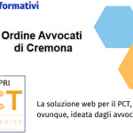 Webinar gratuito 11 aprile 2022 Ordine Avvocati Cremona: Scopri PCT ENTERPRISE